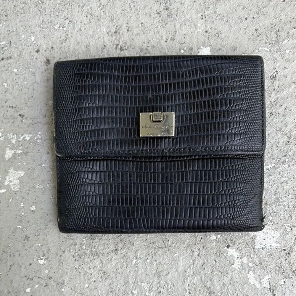 Ferragamo black wallet